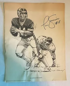PHIL SIMMS - AUTOGRAFIADO 1981 ESSO 11 X 14 PÓSTER/IMPRESO - Imagen 1 de 1