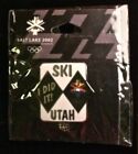 Skifahren Olympisches Pin Abzeichen ~ SLC 2002 ~ SKI UTAH ~ ICH HABE ES GETAN! ~ Salt Lake City