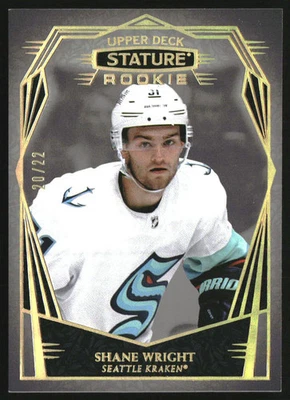 2022-23 Upper Deck Stature Design Photo Variant #106 Shane Wright RC /22 - Image 1 of 2