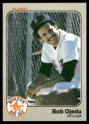 1983 Fleer Bob Ojeda Boston Red Sox #190 Pack Fresh - Image 1 of 2