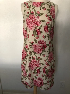 Vestido Floral Vintage Desteñido Glory Mujer 8/10 M Rosa y Verde 100% Algodón Y2k Foto 1 de 4