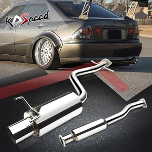 4" TIP STAINLESS MUFFLER RACING CATBACK EXHAUST FOR 01-05 LEXUS ALTEZZA IS300 - Bild 1 von 5