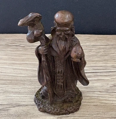 Estatuillas y estatuas de cobre longevas del dios de la longevidad de la mitología china antigua de 3" Foto 1 de 4