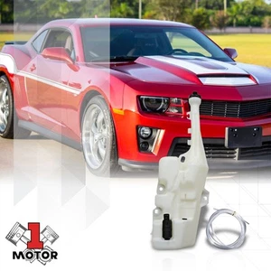 Windshield Washer Reservoir Bottle Tank w/Cap for 10-15 Chevy Camaro GM1288187 - Picture 1 of 5