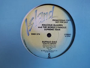 MALCOLM McLAREN & THE WORLD'S FAMOUS SUPREME TEAM - "BUFFALO GALS" / PROMO! 1982 - Picture 1 of 4