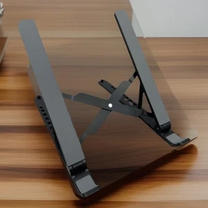 Fr Desk Portable Notebook Riser Computer Holder Adjustable Foldable Laptop Stand - Picture 1 of 10