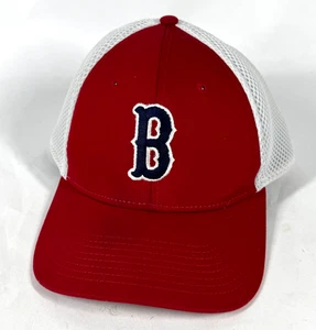 Boston Red Sox New Era 39Thrity Stretch Fitted Red White Mesh Back Size S - M - Picture 1 of 7