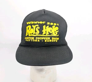 Vintage Rat's Hole Custom Chopper 2001 Daytona Europe Show Trucker Mütze RAR  - Bild 1 von 7
