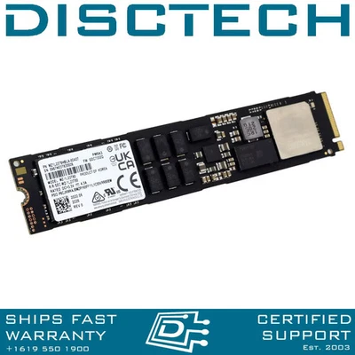 Samsung 3.84TB M.2 NVMe 22110 Gen4 PCIe RI SSD PM9A3 MZ1L23T8HBLA MZ-1L23T80 4TB - Image 1 of 3