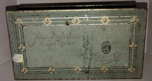 Raro Antiguo Nunnally's Caramelo del Sur Caja de Lata Confecciones Finas Estilo Francés - Imagen 1 de 11