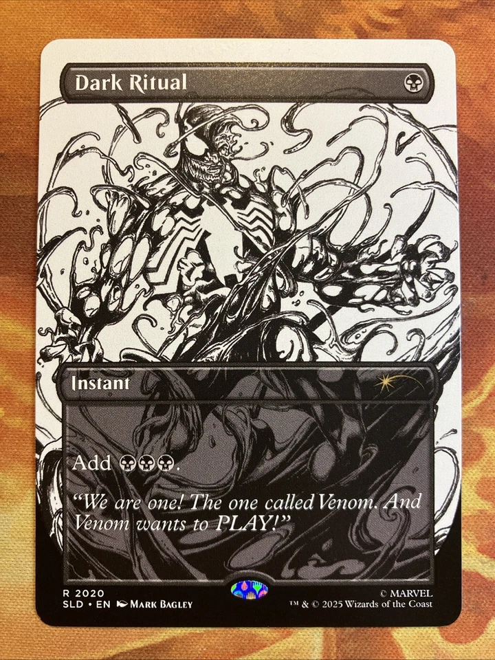 MTG Borderless Dark Ritual SLD: Marvel's Spider-Man: Venom Unleashed (Inks) - Image 1 of 2