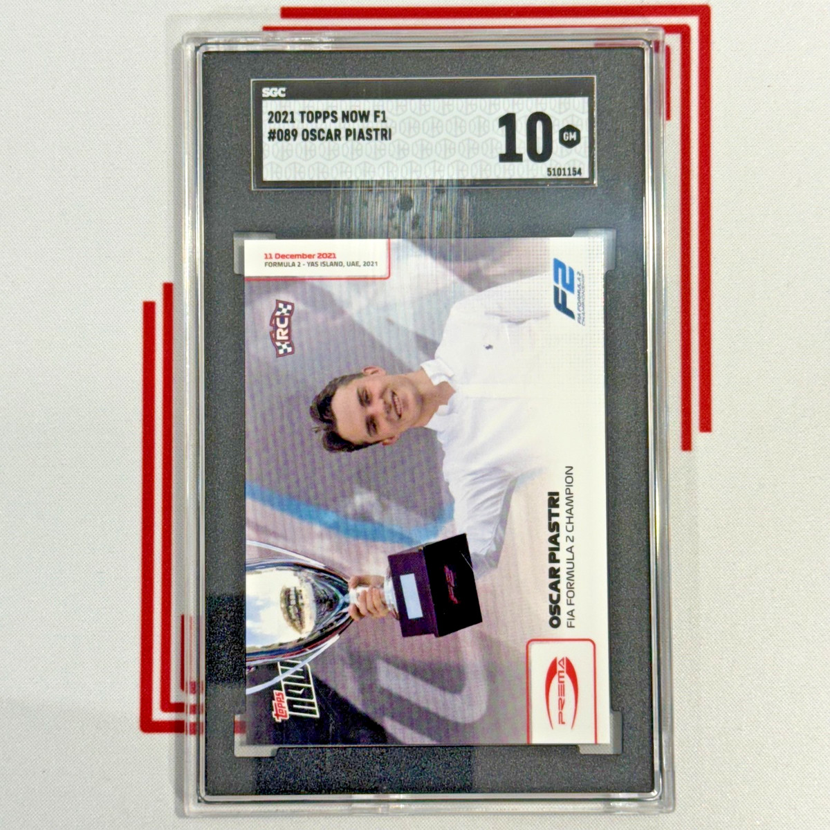 2021 Topps Now F1#89 Oscar Piastri Rc /6292 Psa 2023 Topps Chrome