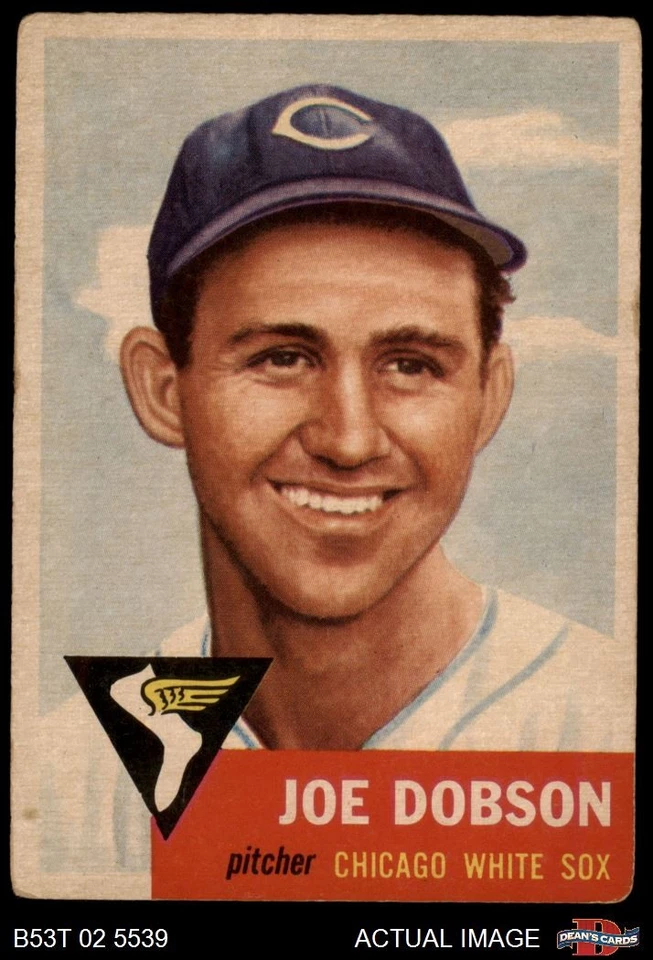 1953 Topps #5 Joe Dobson White Sox 3 - VG - Image 1 of 1