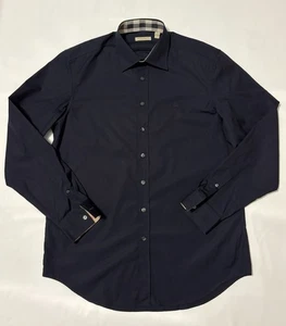 Camisa BURBERRY Clásica Azul Marino Grande L - Imagen 1 de 15