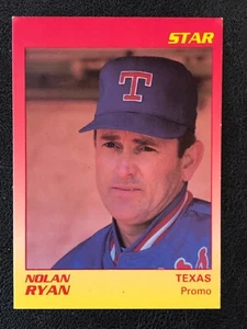 Nolan Ryan Star Company RAR! Promo BLANK BACK ERROR Baseball Trading Card - Bild 1 von 2