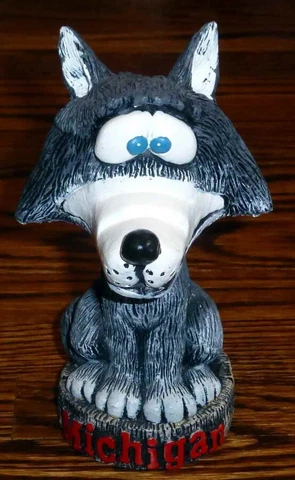 Classic Michigan State Confused? Wolverine Mascot Bobblehead Cover
