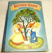 Vtg Antique Children's Fairy Tale Book Mother Goose