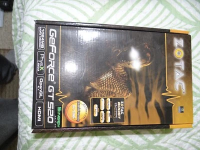 Zotac Nvidia GeForce GT520, 1GB DDR3, PCI Express Graphics Card - NEW - Image 1 of 3