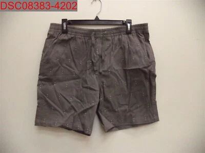 NUEVO SIN ETIQUETAS - Pantalones Cortos Jach's New York Para Hombre Gris Sarga Estirada Pull On Dock, Talla M Foto 1 de 4