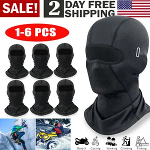 Winter Thermo Motorrad Sturmhaube Winddicht Ski Integralmaske Kapuze Helm Mütze - Bild 1 von 12