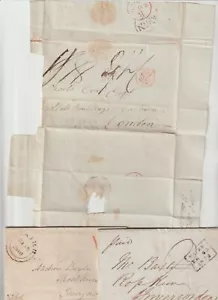 1803/46 3 DIFF NAIRN PMK E/Ls TO COX ROYAL MARINES & 2 TO ROSS KEEN INVERGORDON - Picture 1 of 5