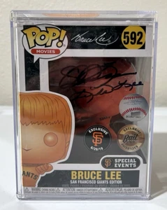 Funko POP! #592 Bruce Lee Naranja Cebo Gigantes de San Francisco Exclusivo Firmado RARO - Imagen 1 de 6
