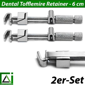 Dental Zahn Universal Tofflemire 6 cm Matrizenspanner retainer Halter 2er-Set - Picture 1 of 6