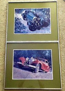 Mercedes 540K Print Signed And Bentley Vintage 24x20 - Picture 1 of 7