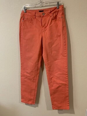 Pantalones de mezclilla Not Your Daughters NYDJ ~ tobillo/cónicos ~ coral talla 6 Foto 1 de 4