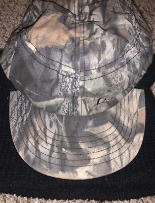 Cabelas Vintage Camo Hunting Hat. Size: XL. Mossy Oak Pattern.  - Image 1 of 4