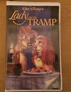 Disney Lady and the Tramp Black Diamond Classics VHS Tape  (Clam Shell) - Picture 1 of 3
