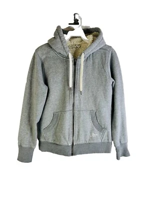 VTG 90s L.L. Bean Womens Small Petite Deep Pile Fleece Lined Sweatshirt Jacket Foto 1 de 4