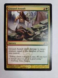 MTG Magic The Gathering Card Ground Assault Sorcery Green Red Gatecrash - Picture 1 of 2