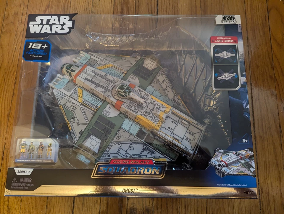 Star Wars Micro Galaxy Squadron Ghost Vehicle Jazwares READ