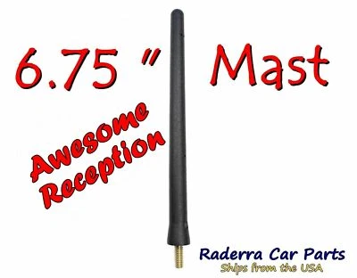FITS: 1998-2006 BMW M3 - 6 3/4" SHORT Custom Rubber Antenna Mast - Image 1 of 4