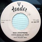 RICK ARMSTRONG adolescent 45 ep Hiding behind my heart Do I worry Love Me with jr191  