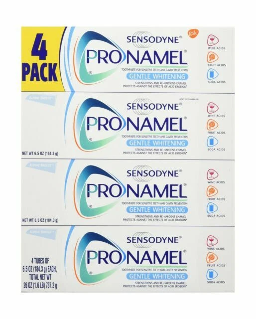 Sensodyne Pronamel Gentle Whitening Toothpaste, 6.5oz - 4 Pack