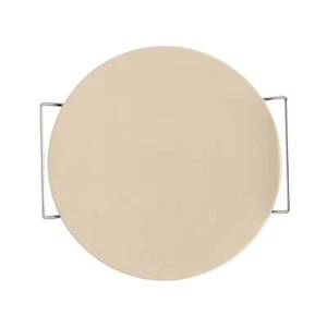 Nordic Ware 2 Piece Ceramic Pizza Stone with Steel Holder, 13" x 13" - Picture 1 of 9