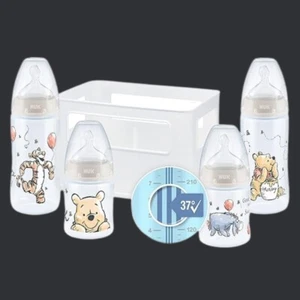 NUK First Choice+ Babyflaschen Starter Set | 0–6 Monate | 4 Flaschen - Bild 1 von 7