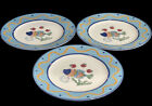 Set Of 3 Vintage Ocean Collage DX102  By Mikasa  Dinner Plates 10 7/8” NEW
