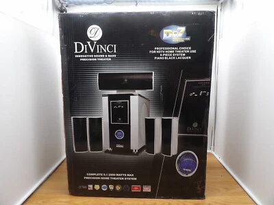 Receptor/amplificador/altavoces y control remoto de canal de cine en casa DiVinci D-7 5.1 -NUEVO Foto 1 de 4