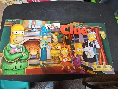 Vintage THE SIMPSONS Edition Clue Board Game 2000 First Edition Complete EUC - Image 1 of 4