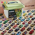 Mini Alloy Car Model Set with Storage Box Diecast Cars Toys for Boys Sliding