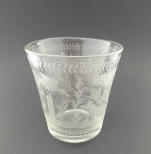 Barock - grosses Becherglas mit Fuchs und Rabe. Böhmen, wohl 18. Jh. - Picture 1 of 12