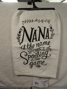 Baumwolle Küchentuch (15"x23") Nana ist der Name Spoiling is my Game Neuheit Geschenk - Bild 1 von 4