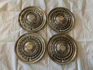 1958 1959 Cadillac Hubcaps Wheel Covers Hub Cap Chrome Eldorado Fleetwood 60  - Picture 1 of 9