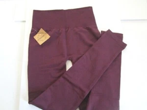 One Step Up Women's Leggings/Yoga Workout Lined (Purple) Tummy Control S/M--L/XL - Picture 1 of 14