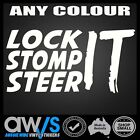 Funny Car Sticker Decal / Lock It Stomp It  For 4X4 4Wd Rude Mud Outback Diesel
