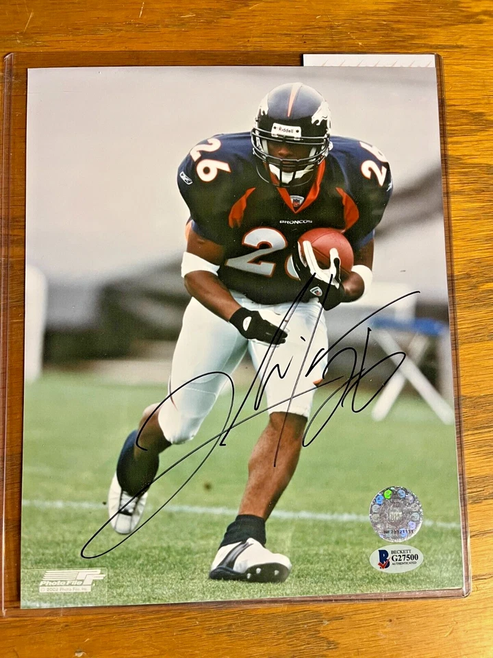Clinton Portis Signed Auto 8x10 Photo Beckett COA - Image 1 of 1