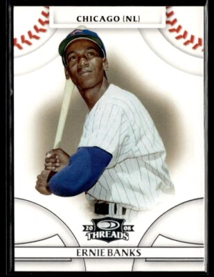2008 Donruss Threads #15 Ernie Banks Chicago Cubs - Image 1 of 2